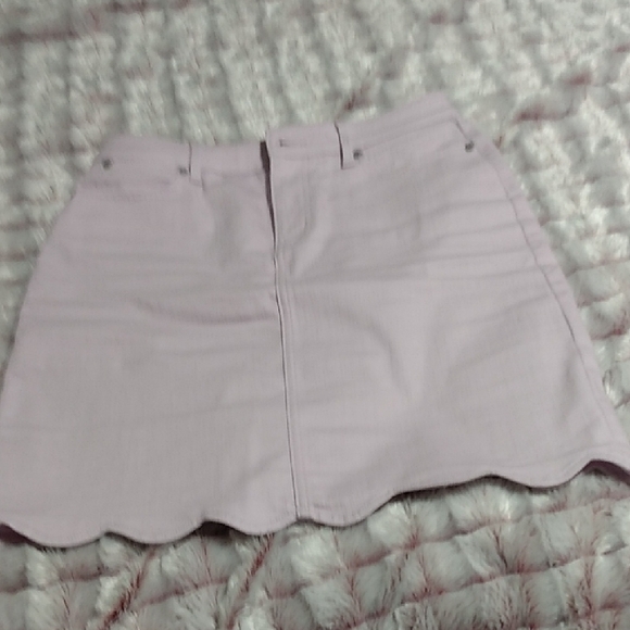 Nwot Talbots Elegant Lavender Denim Women's Skirt - Picture 3 of 7